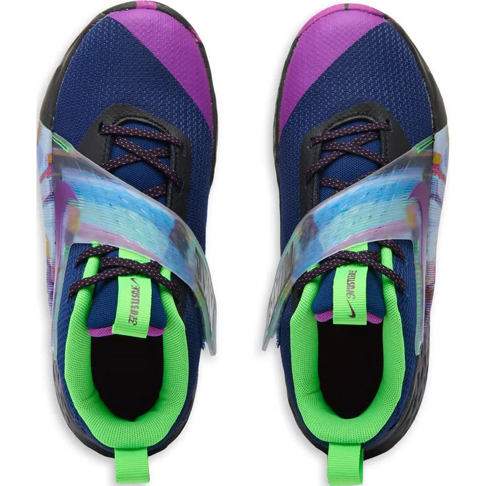 Детские баскетбольные кроссовки Kids' Hustle 12 Nike, Blue Void/Purple — фото 4