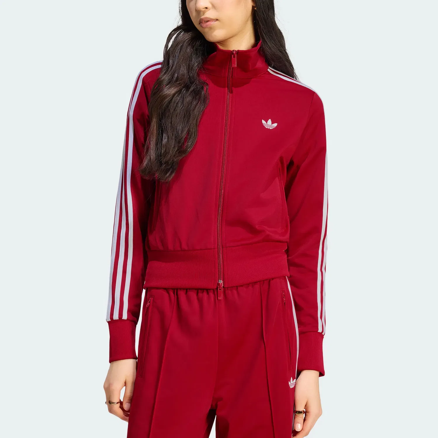 Женская куртка Adidas Originals Firebird, Victory Red/White — фото 4
