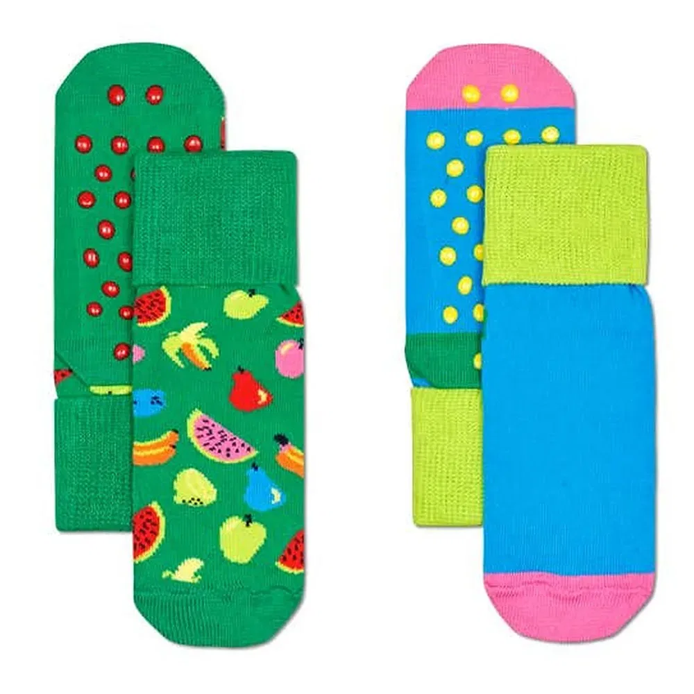 Носки Fruit Anti Slip 2 пары Happy Socks, зеленый