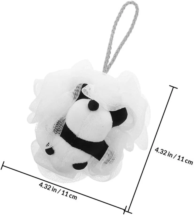 Мочалка для купания Panda, Angoily, 2 шт, 11x11x8 см, Многоцветный — фото 2