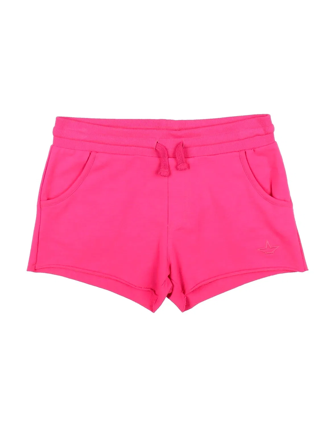 Детские шорты из французского терье с принтом Macchia J, Fuschia
