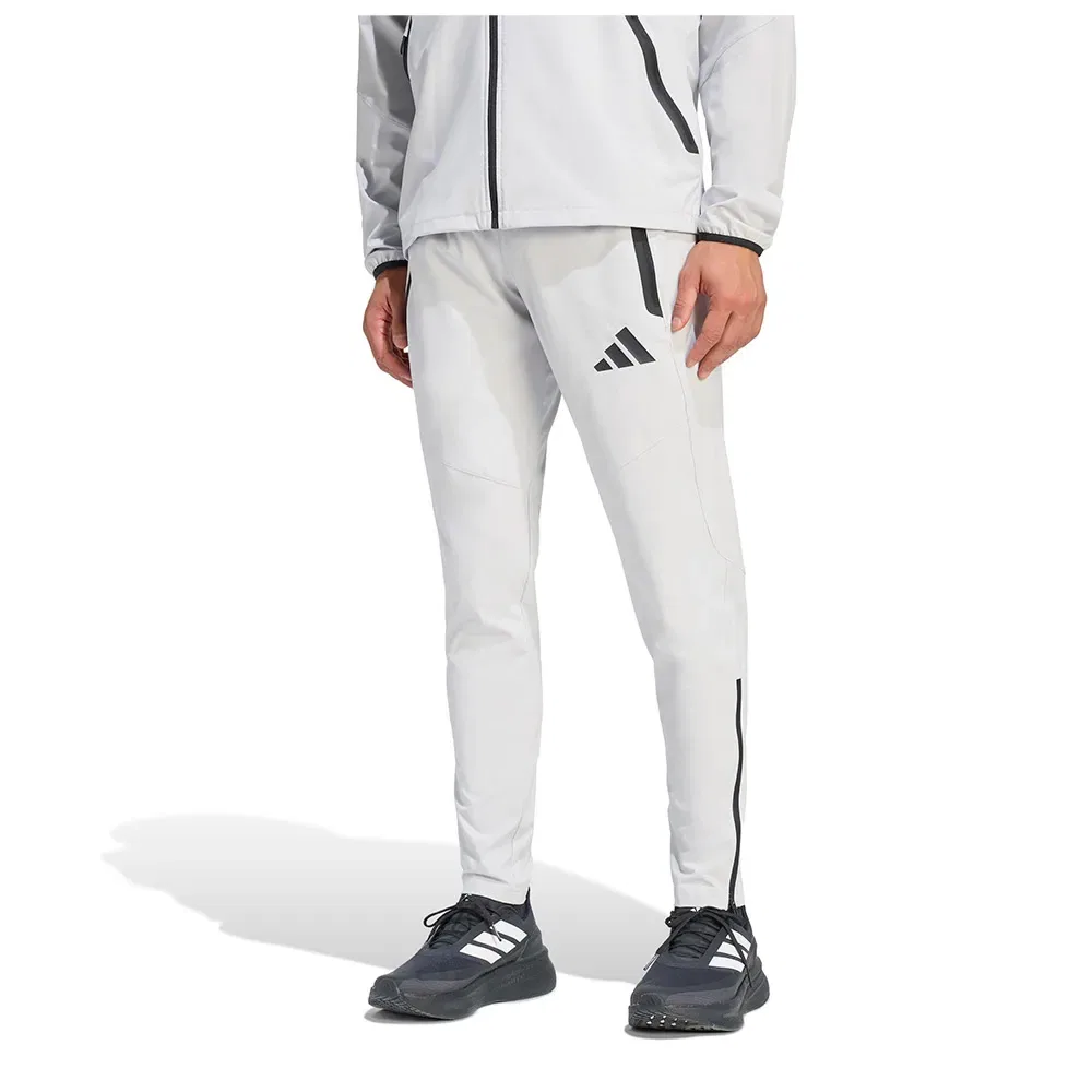 Мужские спортивные брюки с боковыми карманами на молнии Adidas Tiro Travel Woven, Grey