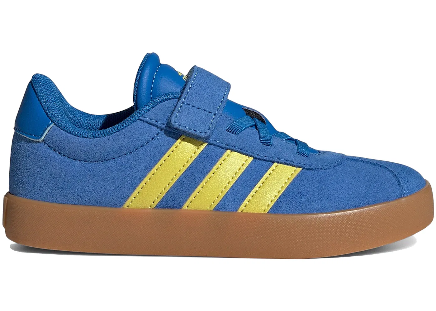 Детские кроссовки с низким силуэтом Adidas VL Court 3.0, Bright Royal Pure Sulfur Gum