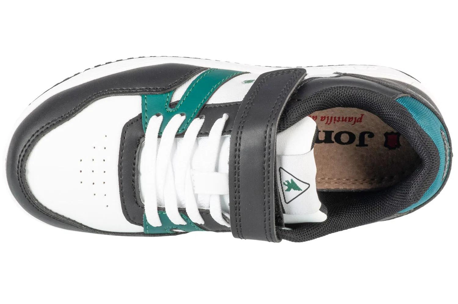 Детские кроссовки с липучкой и шнуровкой Platea Low Jr. Joma, Weiss — фото 3