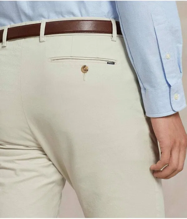 Мужские чинос узкого кроя Polo Ralph Lauren, Écru — фото 4