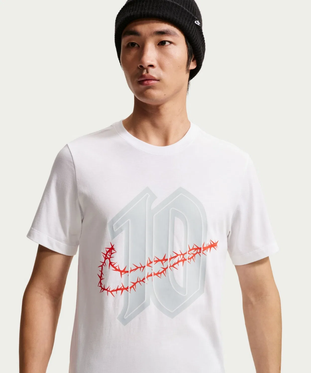 Мужская футболка с коротким рукавом, хлопковая, Nike Sportswear, White — фото 2