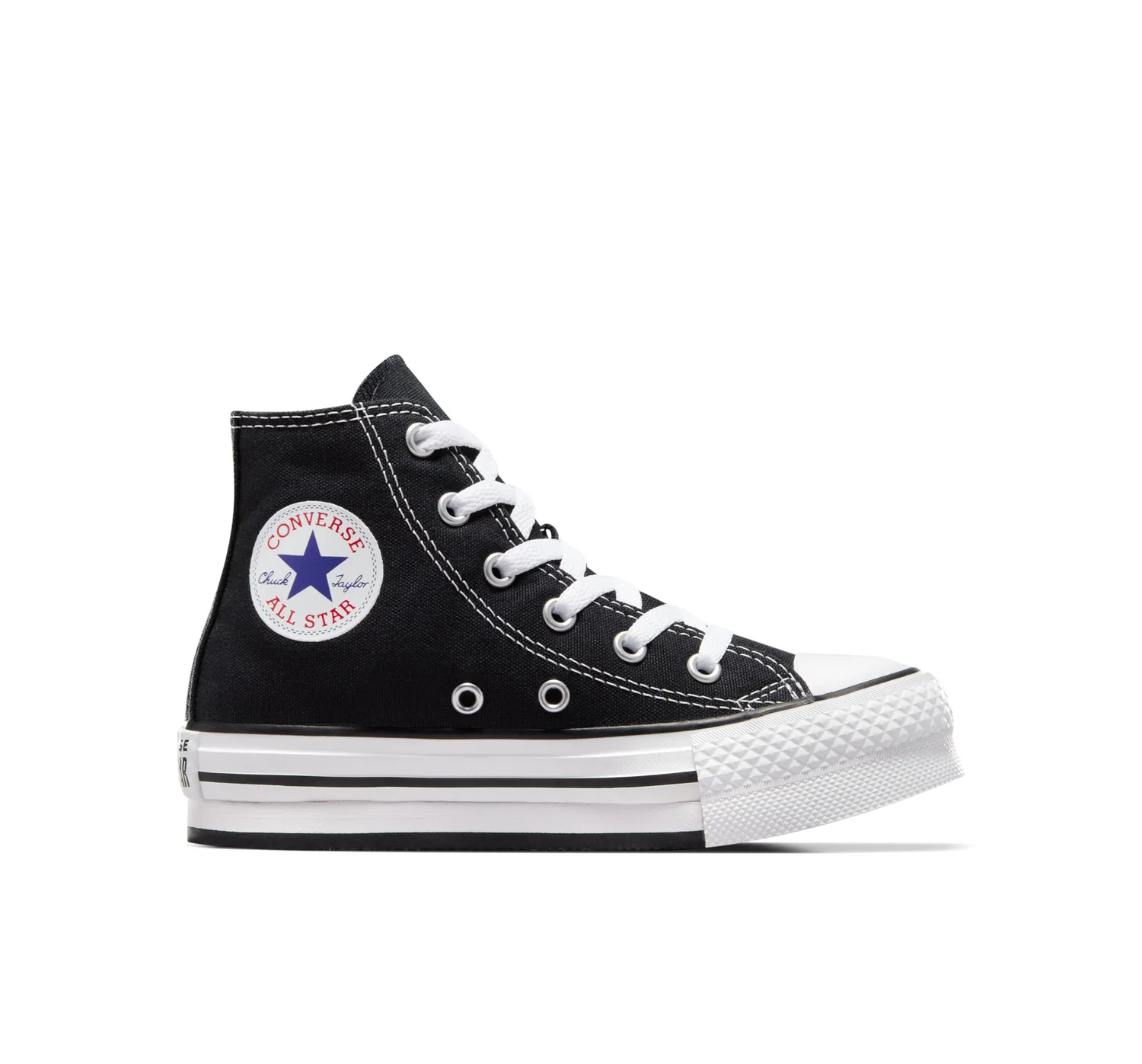Детские кроссовки для девочек Converse Chuck Taylor All Star Eva Lift, Black White Black