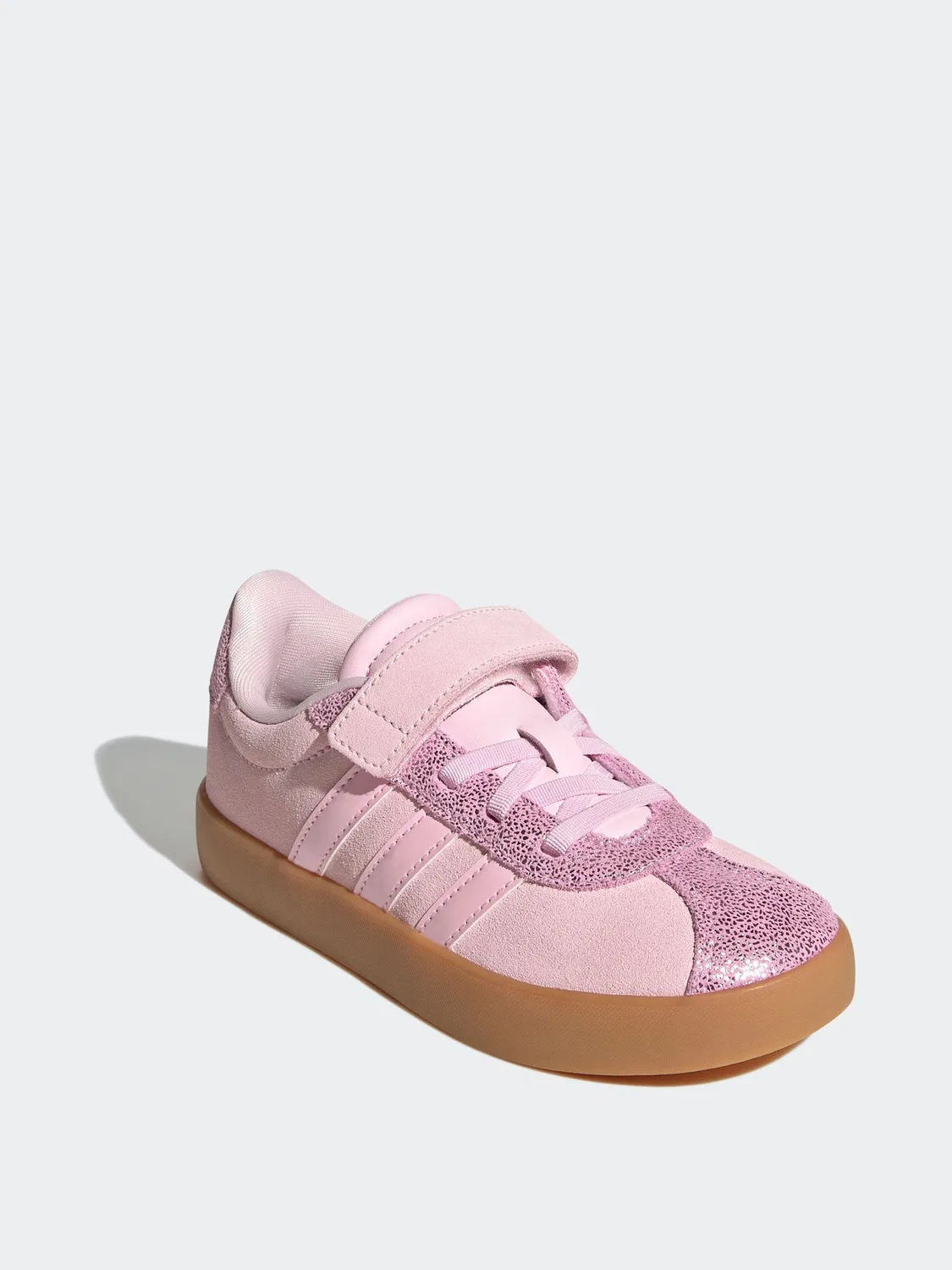 Кроссовки VL Court 3.0 adidas, розовые — фото 3