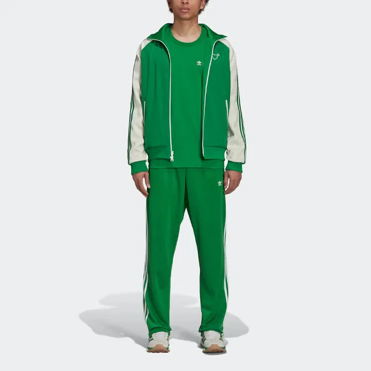 Штаны спортивные с боковыми полосками Originals x Human Made Adidas, зеленый — фото 2