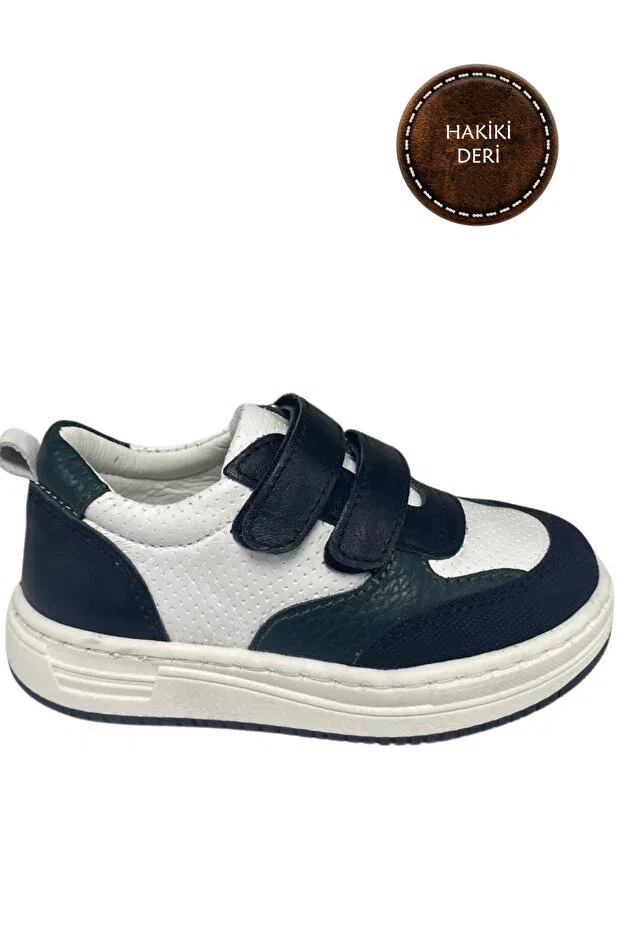 Детские туфли для мальчиков ортопедические Şenler Bebe World Kids, Navy Blue, White, Petrol Green