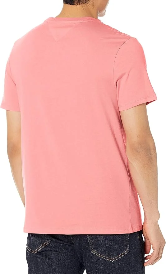 Футболка Tommy Hilfiger Essential Short Sleeve Cotton Crewneck Pocket, светло-коралловый — фото 2