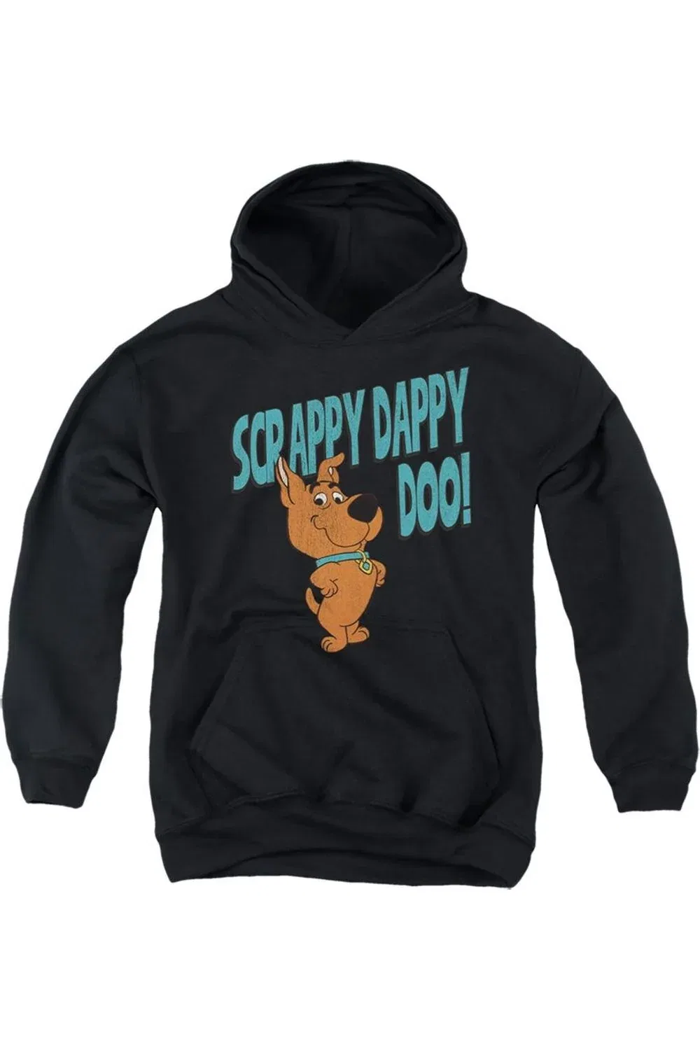 Детское худи с капюшоном Scooby Doo Scrappy Doo Gildan, черный