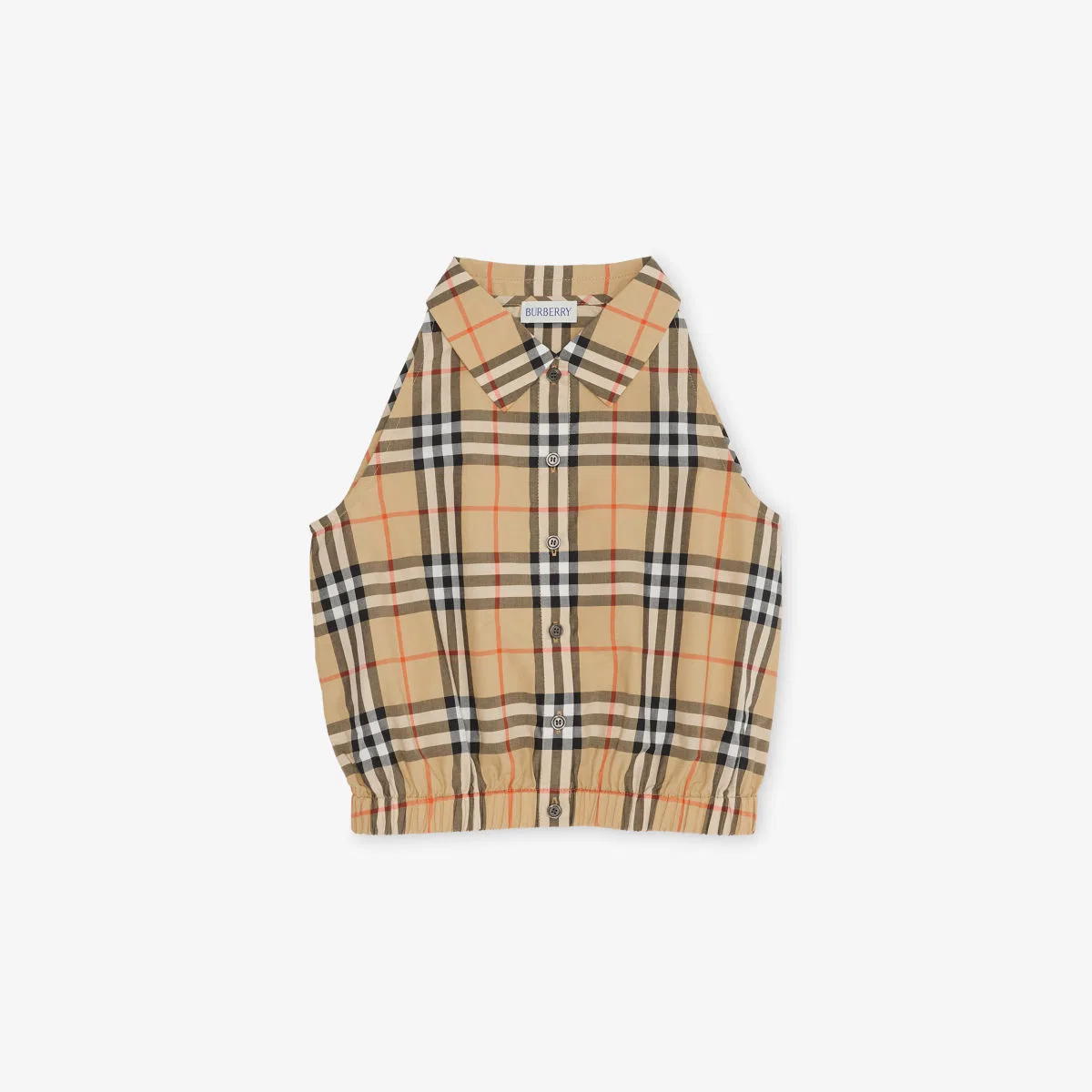 Хлопковая рубашка в клетку, возраст 4-14 лет Burberry