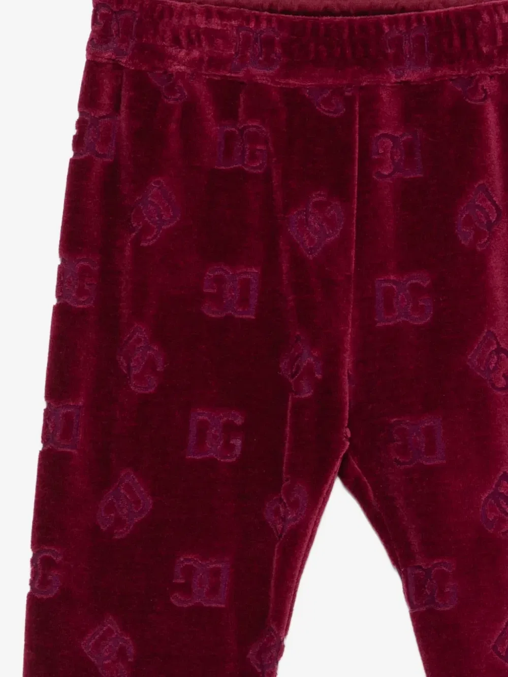 Спортивные штаны с логотипом DG Dolce & Gabbana Kids, красный — фото 3