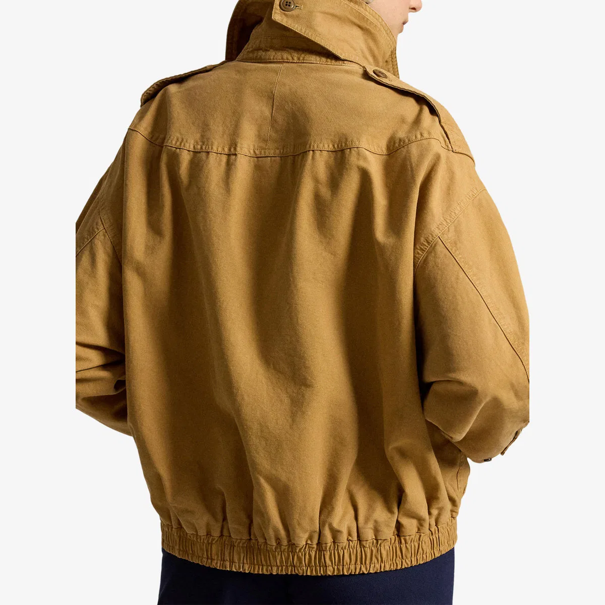 Куртка свободного кроя из хлопкового холста с высоким воротником Polo Ralph Lauren — фото 4