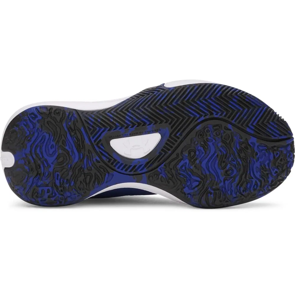 Детские кроссовки для мальчиков с закрытием шнурками Pre School Lockdown 7 Under Armour, 403 Royal Black White — фото 3