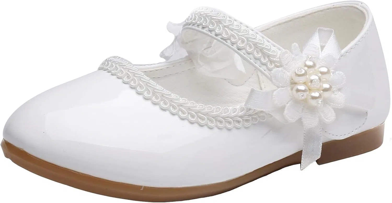 Детские туфли Мэри Джейн для девочек Little Flower VINIGIAGIA, White