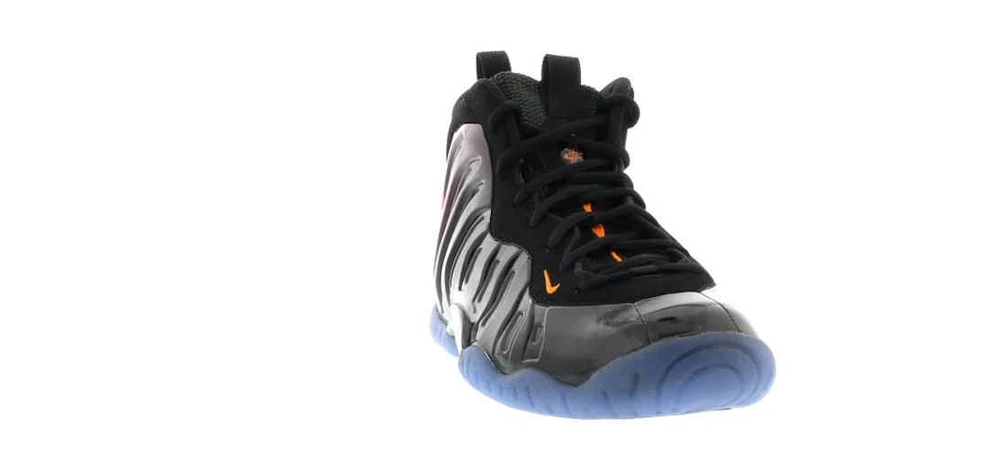Детские кроссовки Lifestyle без шнурков Nike Air Foamposite One, Black/Orange Blaze-White — фото 2