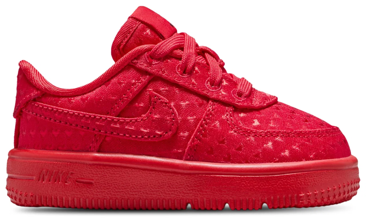 Кроссовки для мальчиков Air Force 1 VDay Nike, цвет University Red/Black