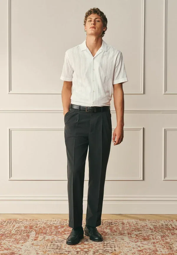 Рубашка хлопковая Shirt Next, white stripe, белый — фото 3