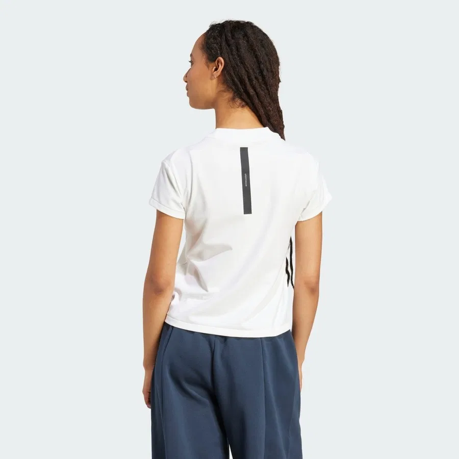 Футболка с принтом adidas Z.N.E. Baby Tee, Белый — фото 2