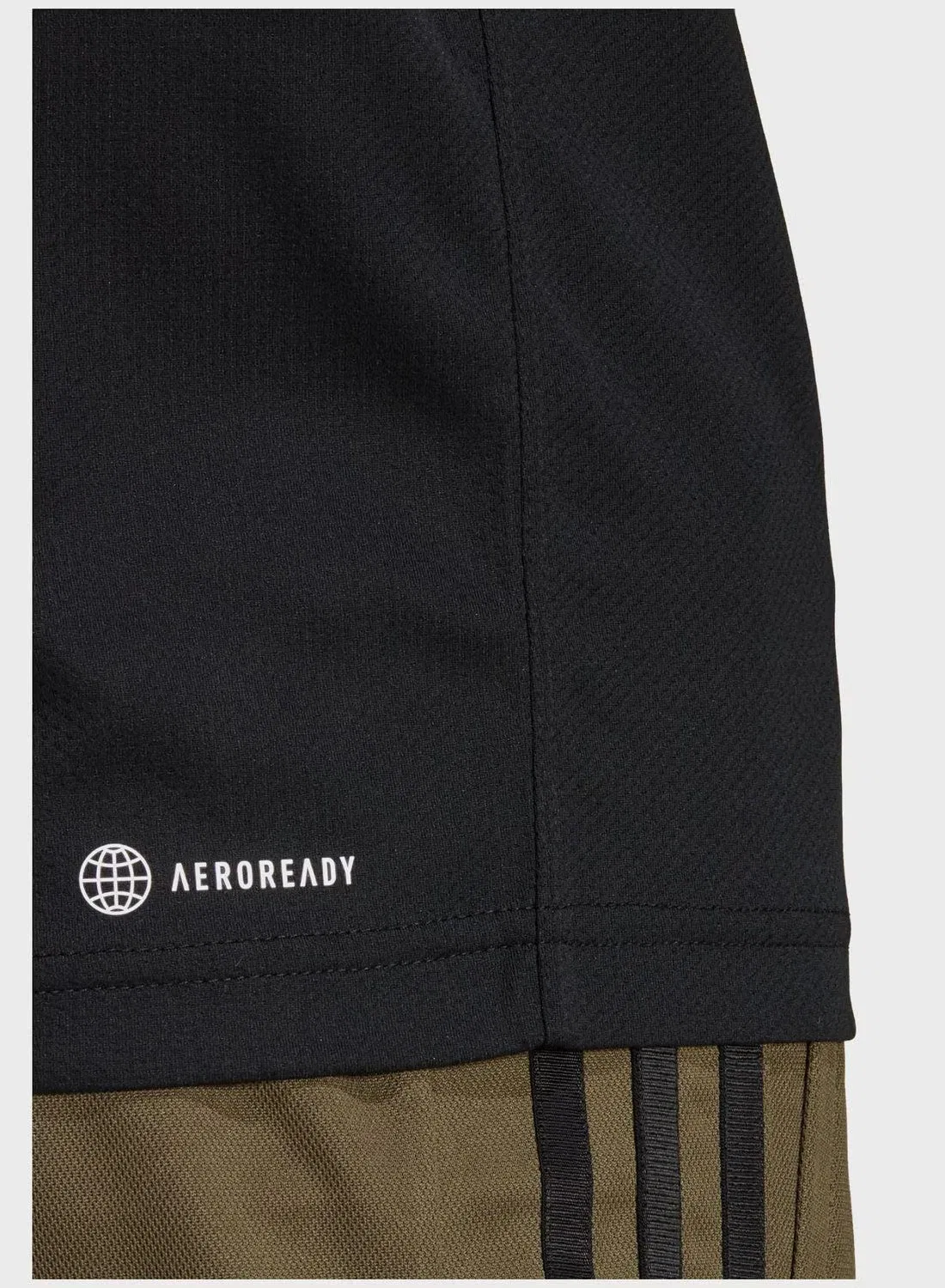 Поло тренировочное мужское с влагоотводящей технологией Train Essentials Adidas, черный — фото 4