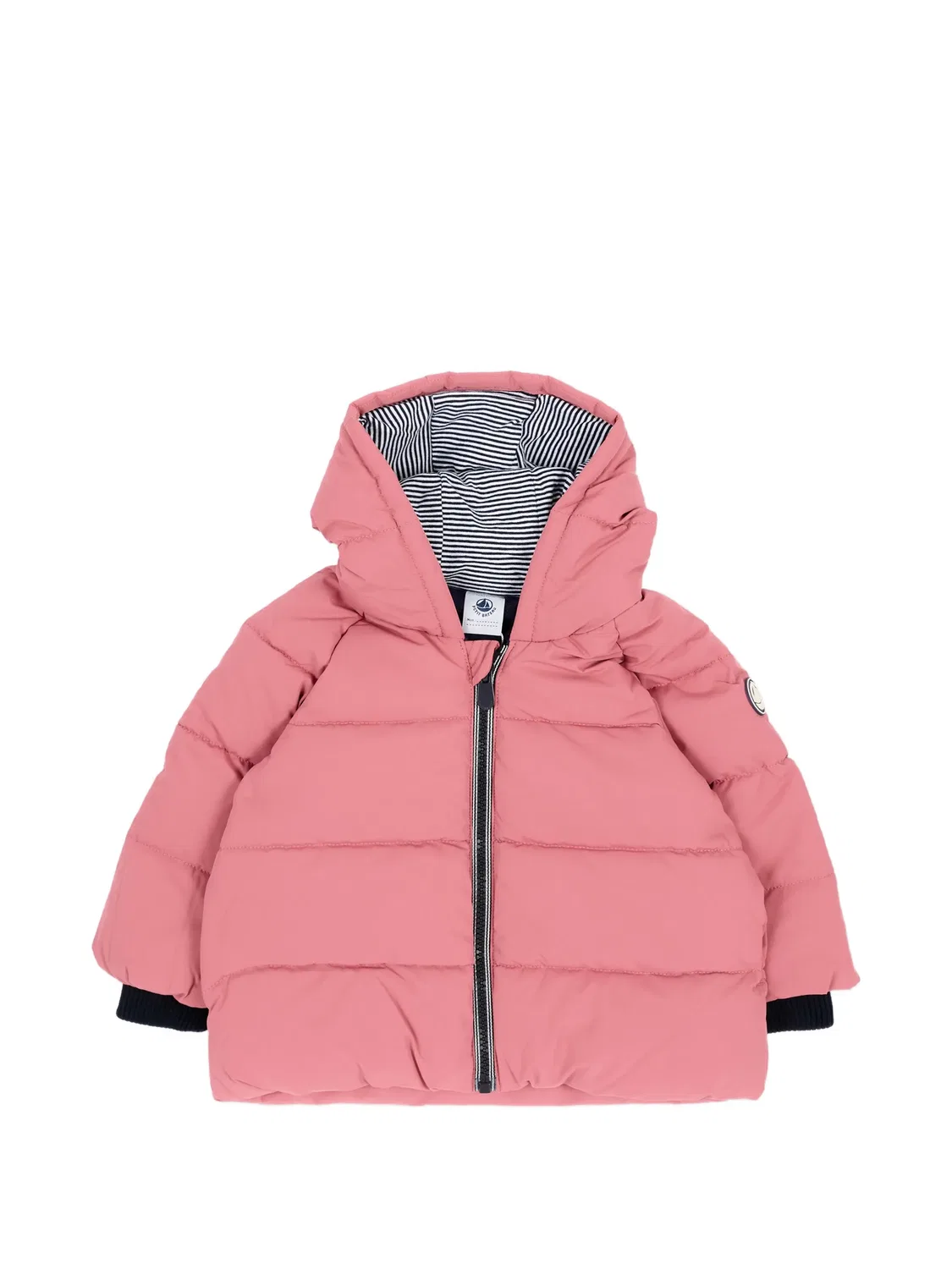 Стеганая куртка с капюшоном Petit Bateau, розовый