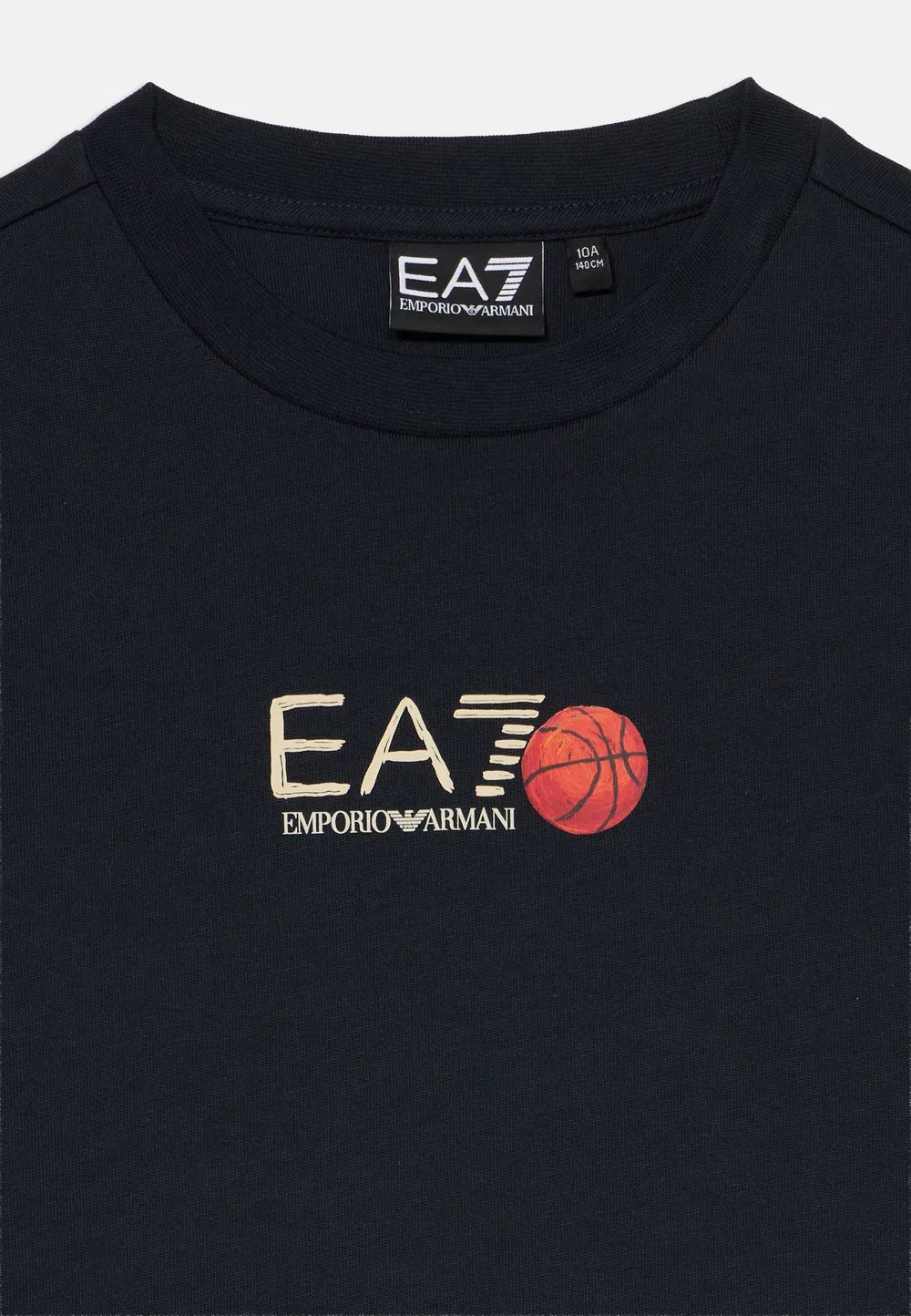 Футболка унисекс с принтом орла и изображением поезда Ea7 Emporio Armani, Dark Navy — фото 3
