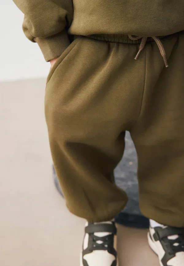 Спортивный костюм из футера с принтом Set Next khaki green, зеленый/хаки — фото 4