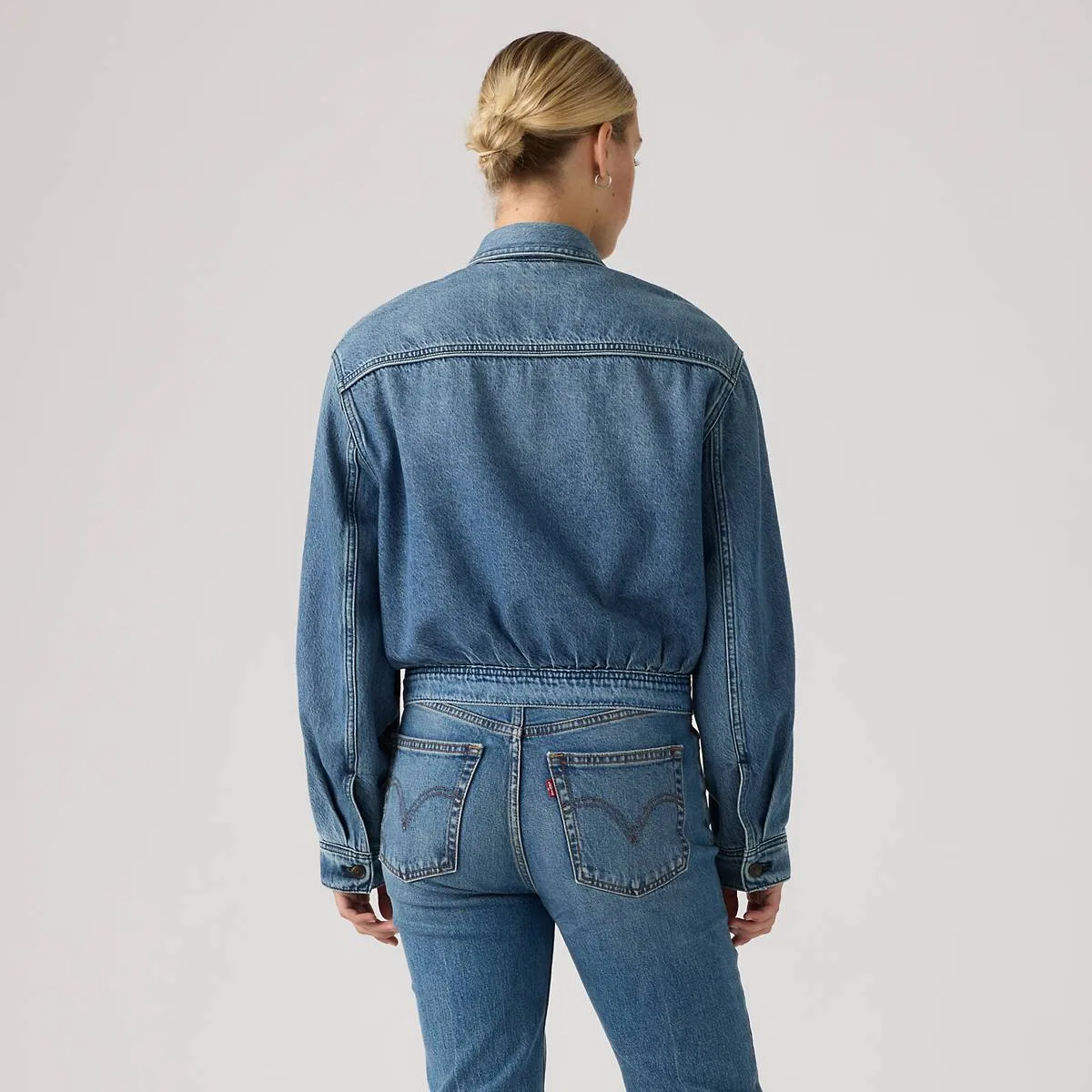 Куртка Dani в стиле вестерн Харрингтон Levi's, Yeah Look Otw - Medium Wash — фото 4