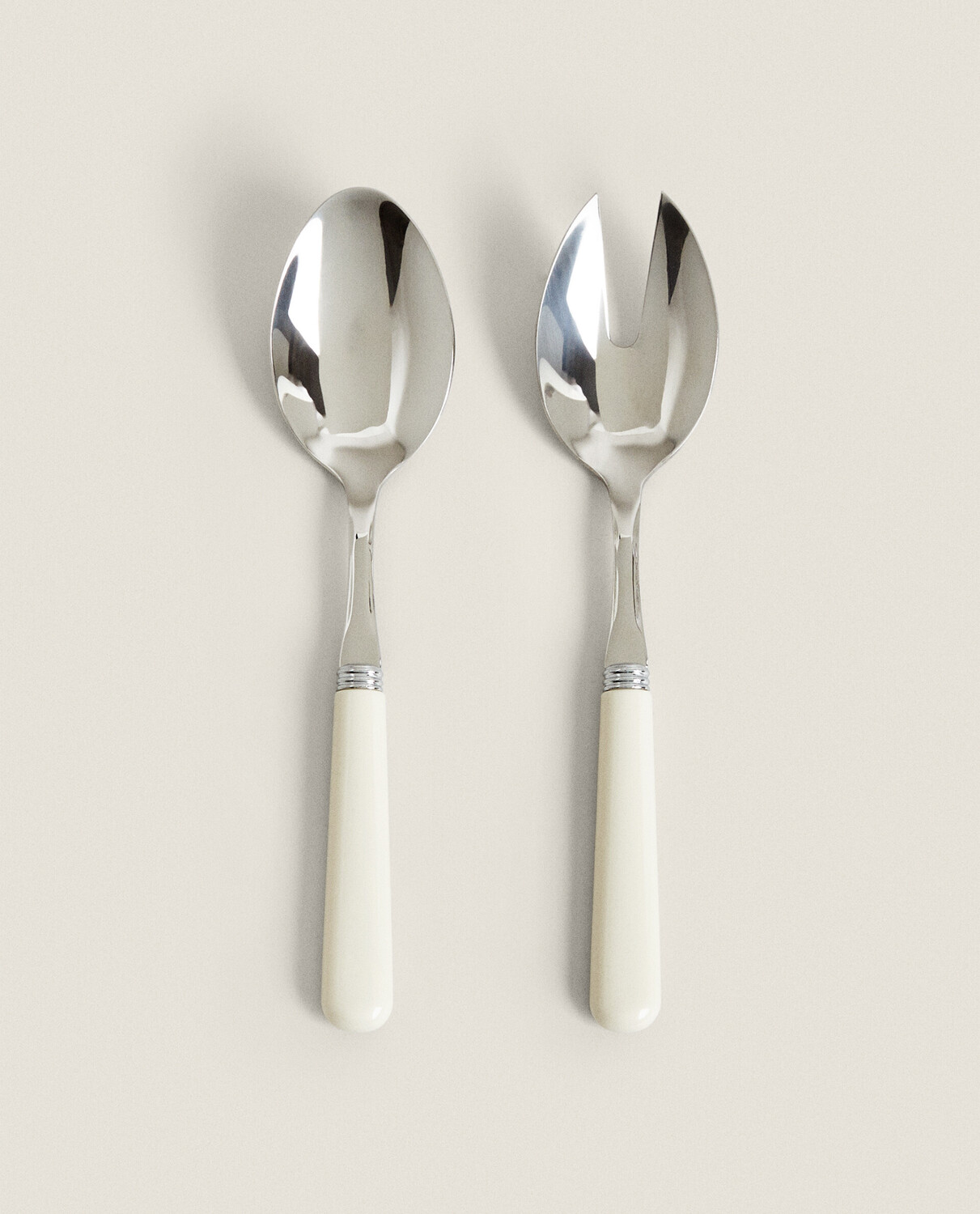 

Набор сервировочных приборов Zara Home Pack Of Stainless Steel Pack Of 2, кремовый