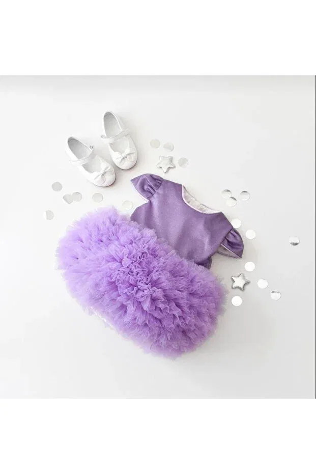 Детское платье для девочек с принтом Scarlett Bihayalbiçocuk, Purple — фото 2
