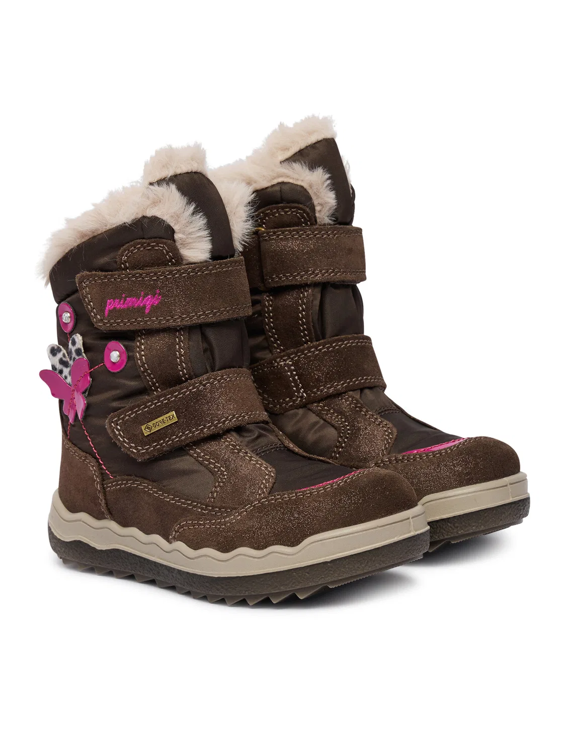 Снегоступы для девочки GORE-TEX Primigi, коричневый — фото 2