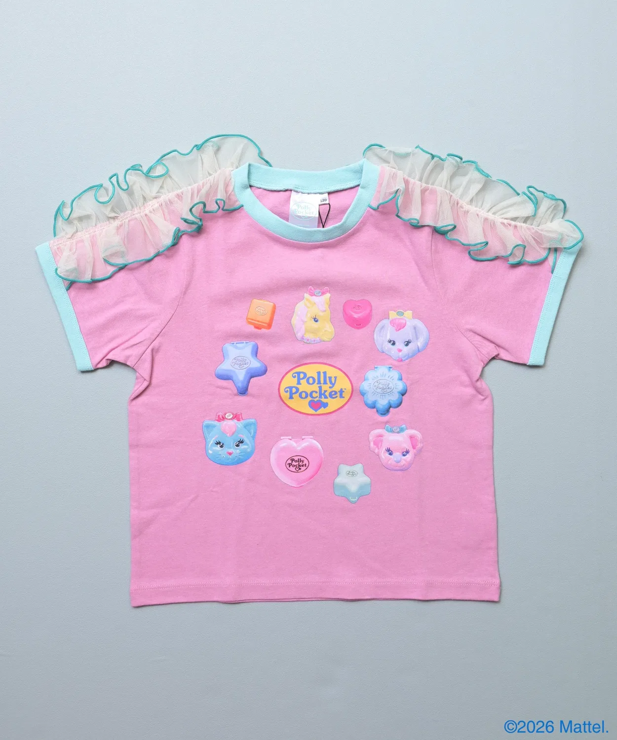 Детская футболка с длинным рукавомс принтом Polly Pocket MARKEY'S, Pink