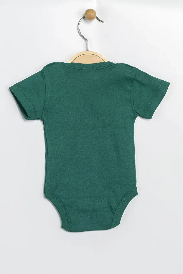 Детское боди для новорожденных с коротким рукавом Basics Aziz Bebe, Crown — фото 2