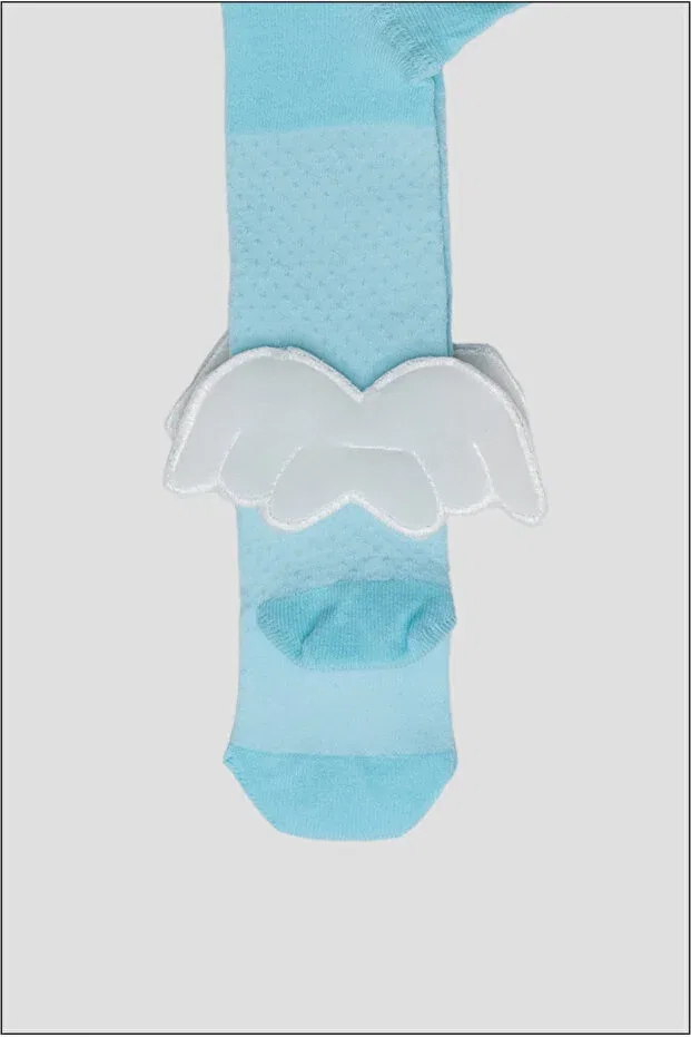 Детские колготки для девочек хлопковые набор 3 шт Defne Baby, Blue — фото 3
