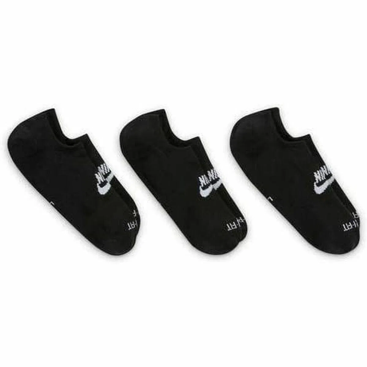 Мужские носки-следы Nike Everyday Plus Cushioned, Черный — фото 2