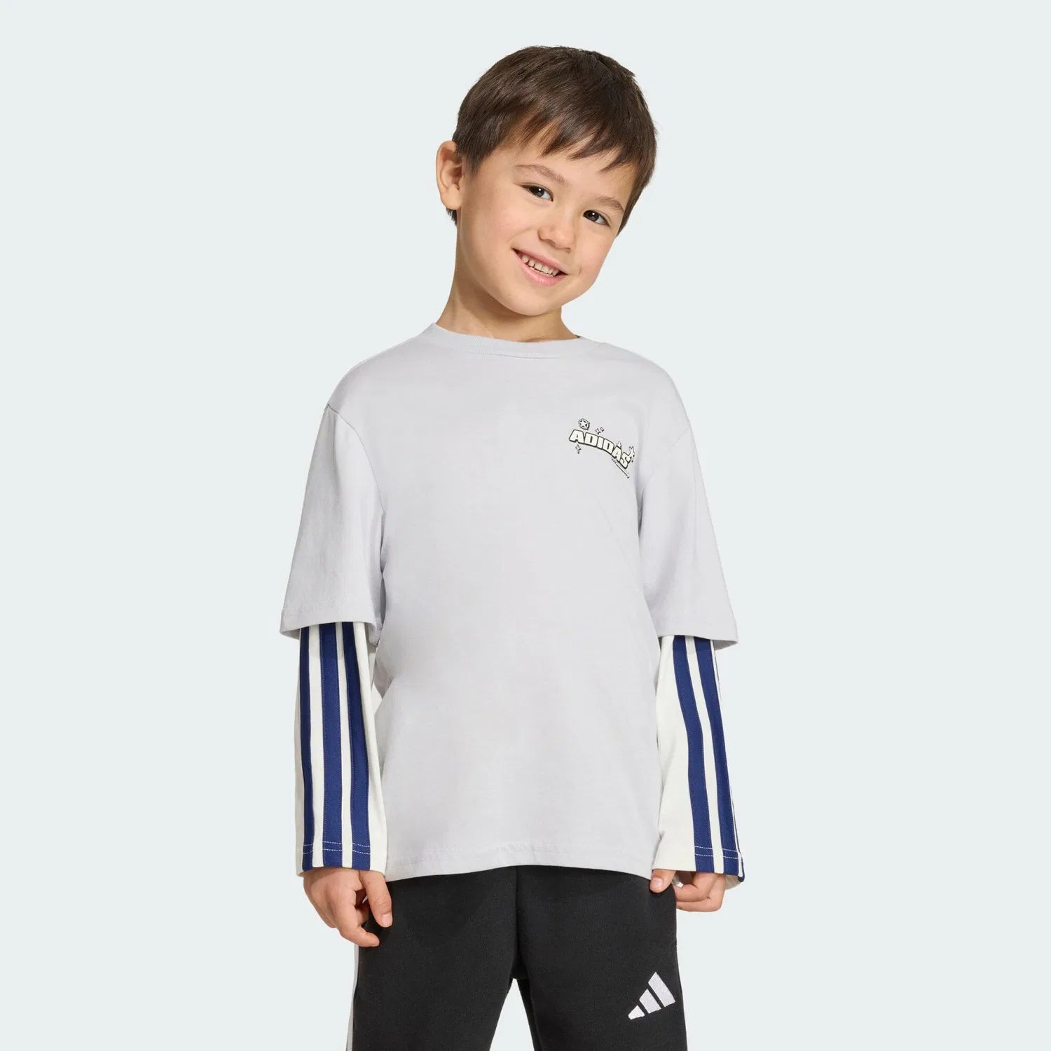 Детская футболка с принтом Toy Story Adidas, Grau / Cremefarben