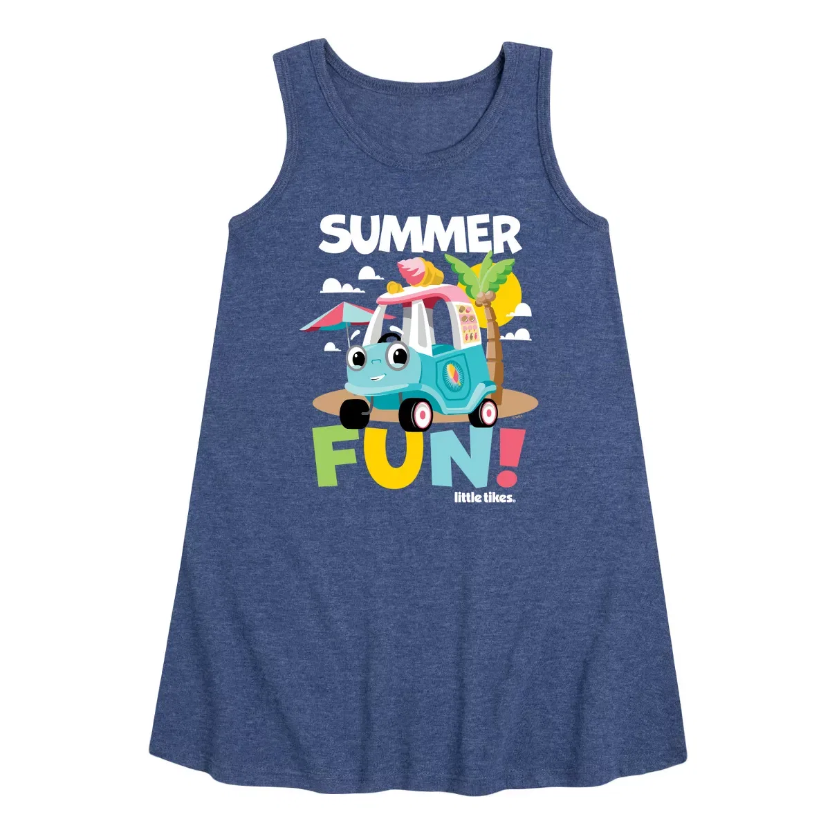 Детское платье-трапеция без рукавов Summer Fun Little Tikes, Heather Navy