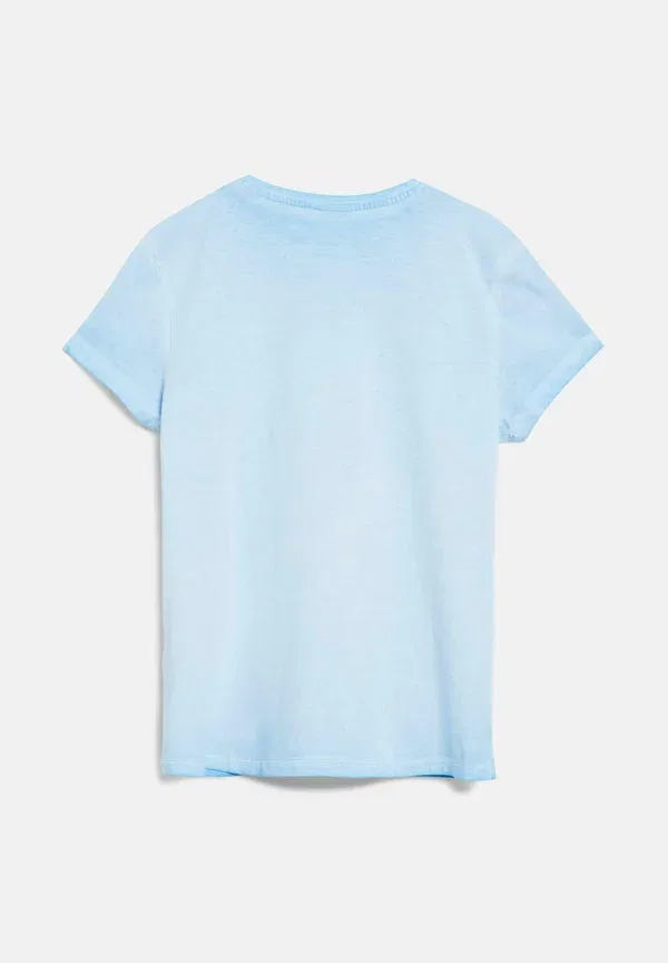 Футболка с вышивкой Print T-shirt S.Oliver, hellblau, светло-голубой — фото 3