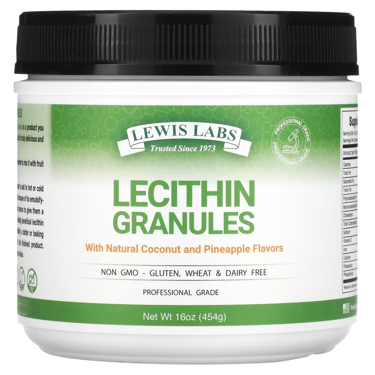 

Lewis Labs Lecithin Granules Natural Coconut and Pineapple, 454г