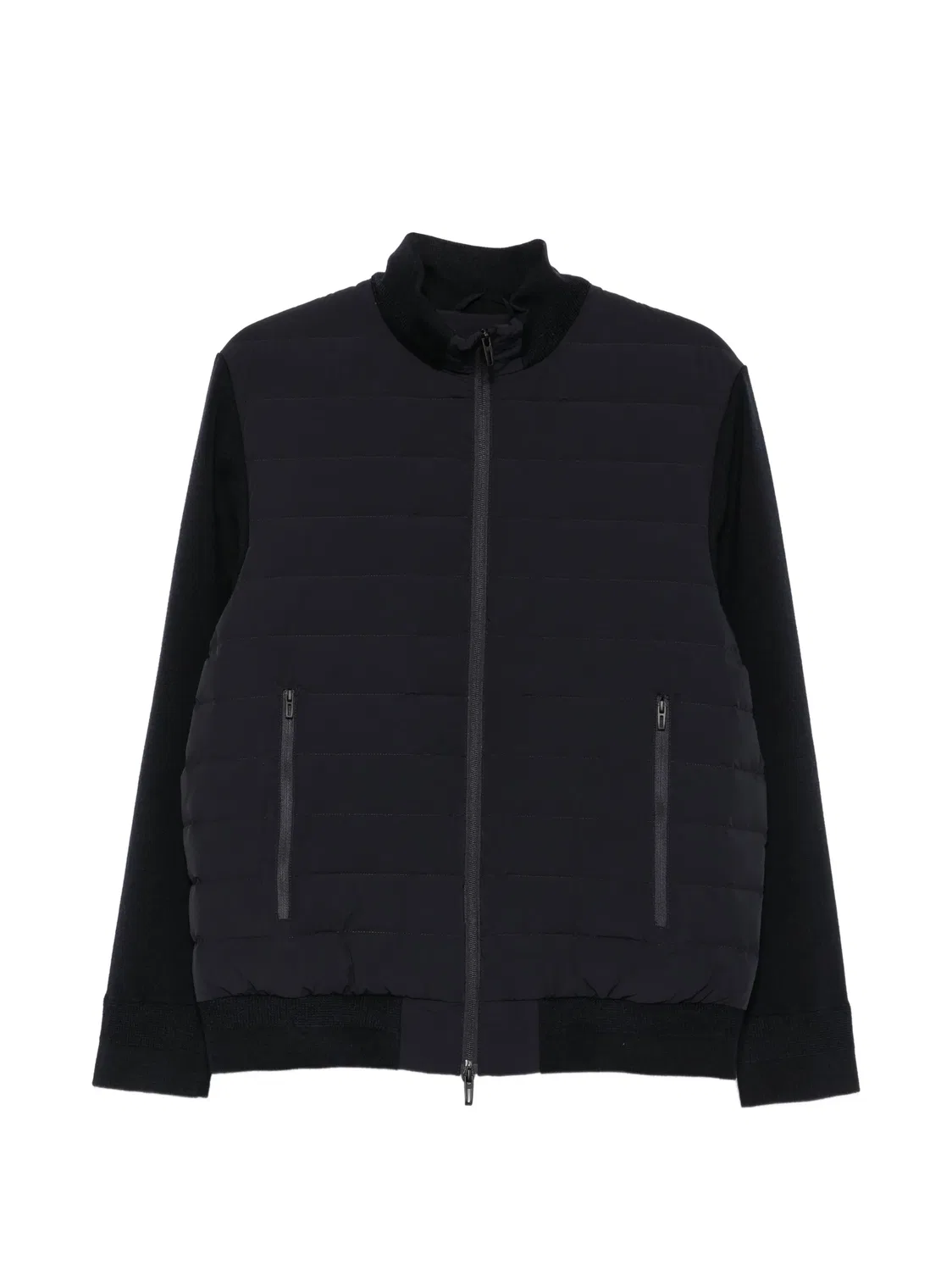 Emporio Armani Куртка с панельными стегаными рукавами, синий