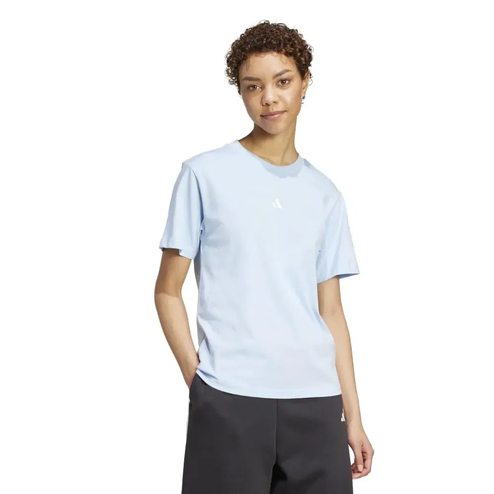 Футболка с коротким рукавом и логотипом Adidas Essentials, синий — фото 4