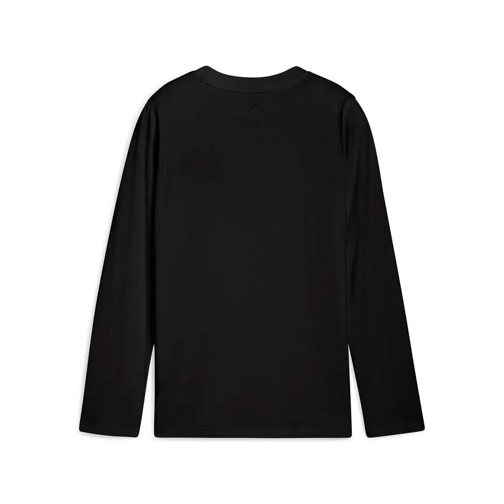 Лонгслив с принтом Ess NO. 1 Logo Longsleeve Tee B Puma, черный — фото 2