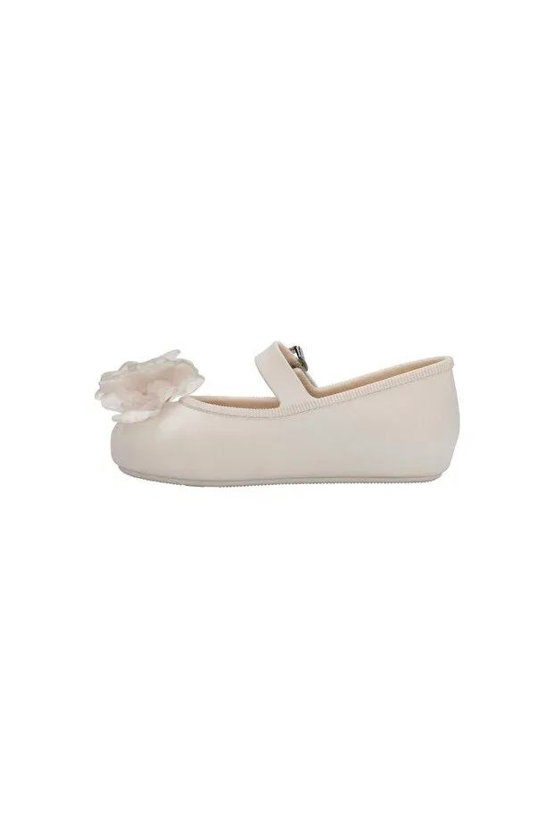 Детские балетки для девочек с принтом Mini Melissa, Beige — фото 3