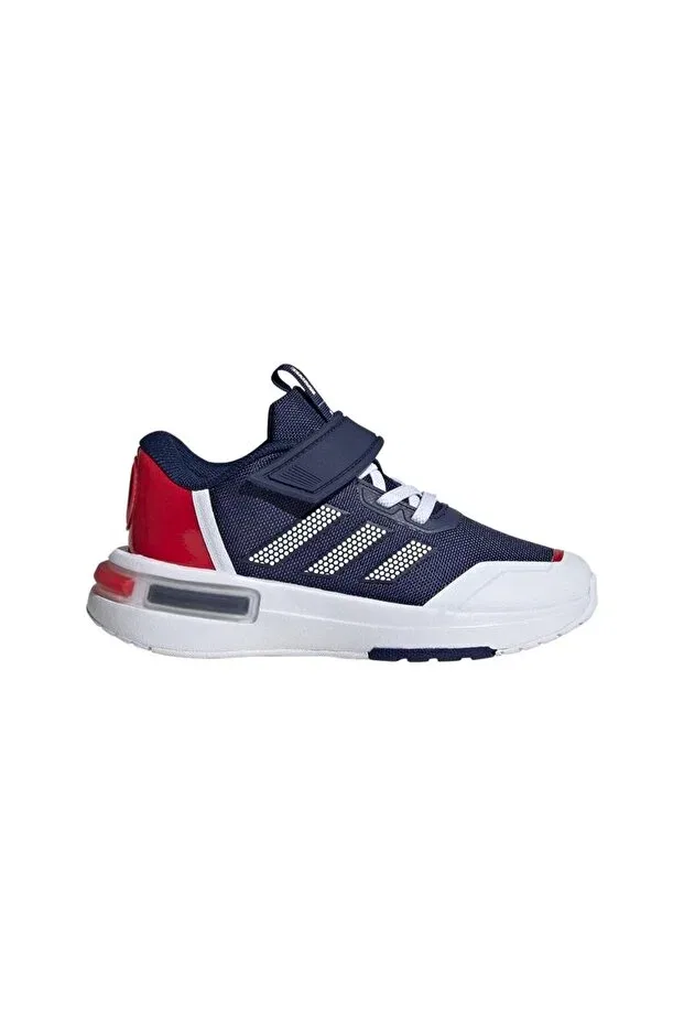 Детские кроссовки для девочек на липучке Adidas, Dark Blue / Cloud White / Silv