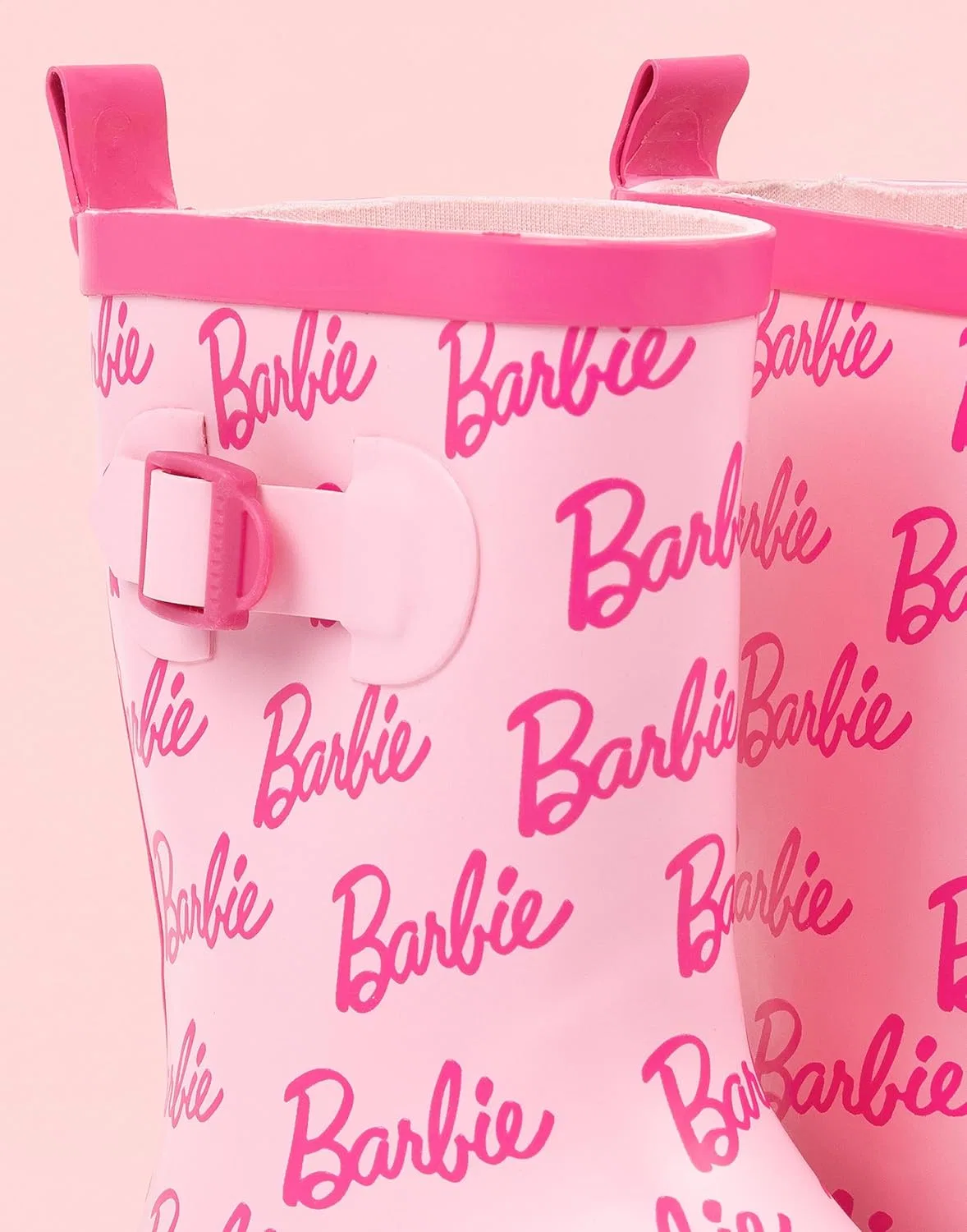 Детские резиновые сапоги для девочек Wellington Barbie, Pink — фото 4