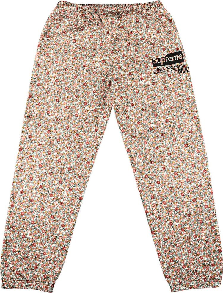 Спортивные брюки Supreme x Junya Watanabe x Comme des Garçons MAN Sweatpant 'Pink Flowers', разноцветный — фото 3