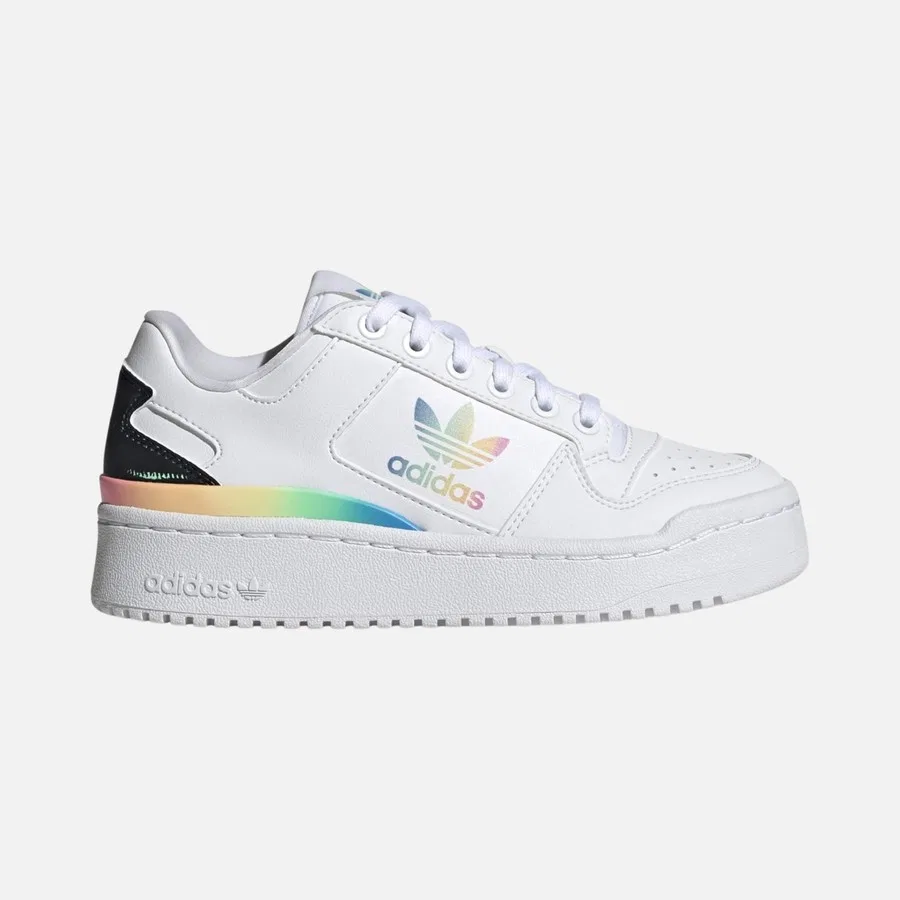 Кроссовки спортивные с радужным принтом Sportswear Forum Bold 'Rainbow' (GS) adidas, Белый