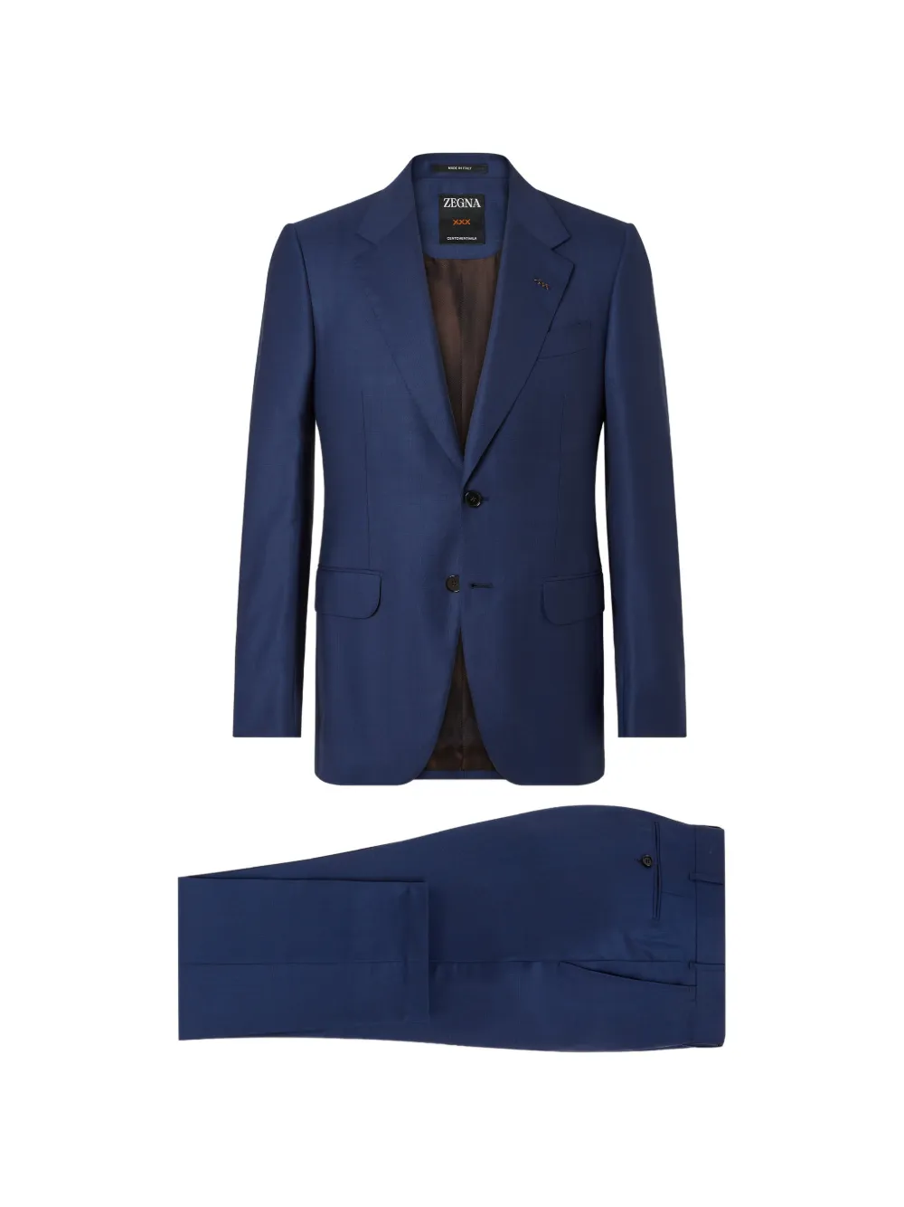 

Шерстяной костюм Centoventimila в клетку Zegna, синий